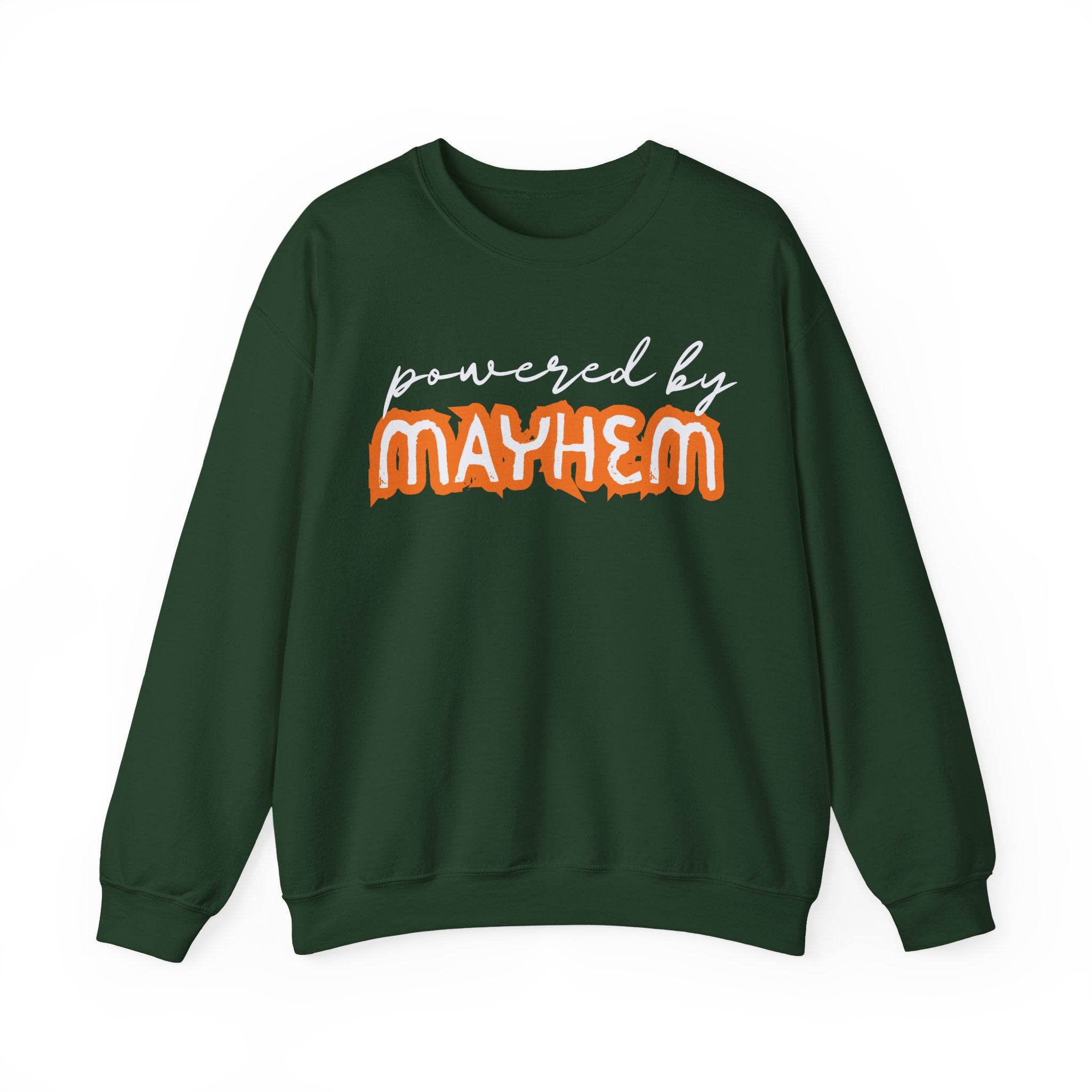 “Powered by Mayhem” Crewneck Sweatshirt