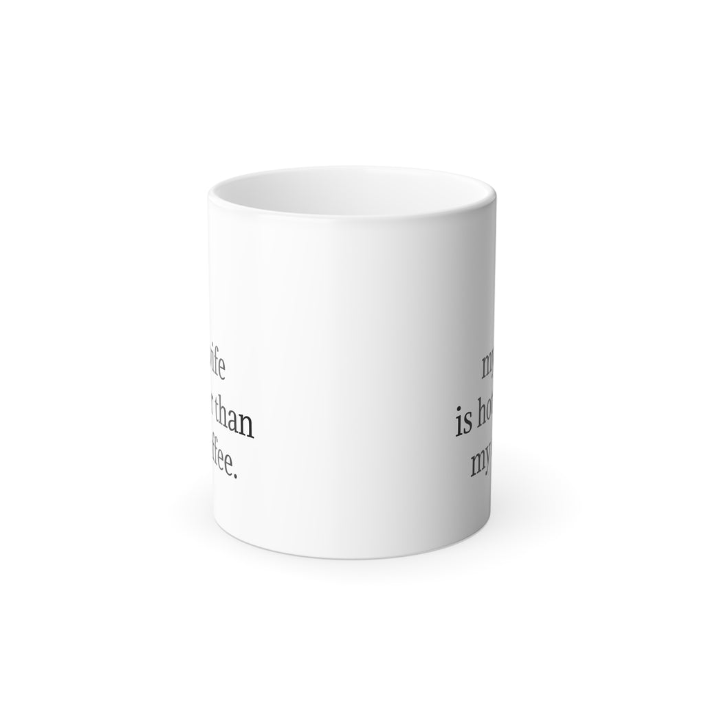 Color-Changing Coffee Mug — Novelty 11oz Heat Reveal