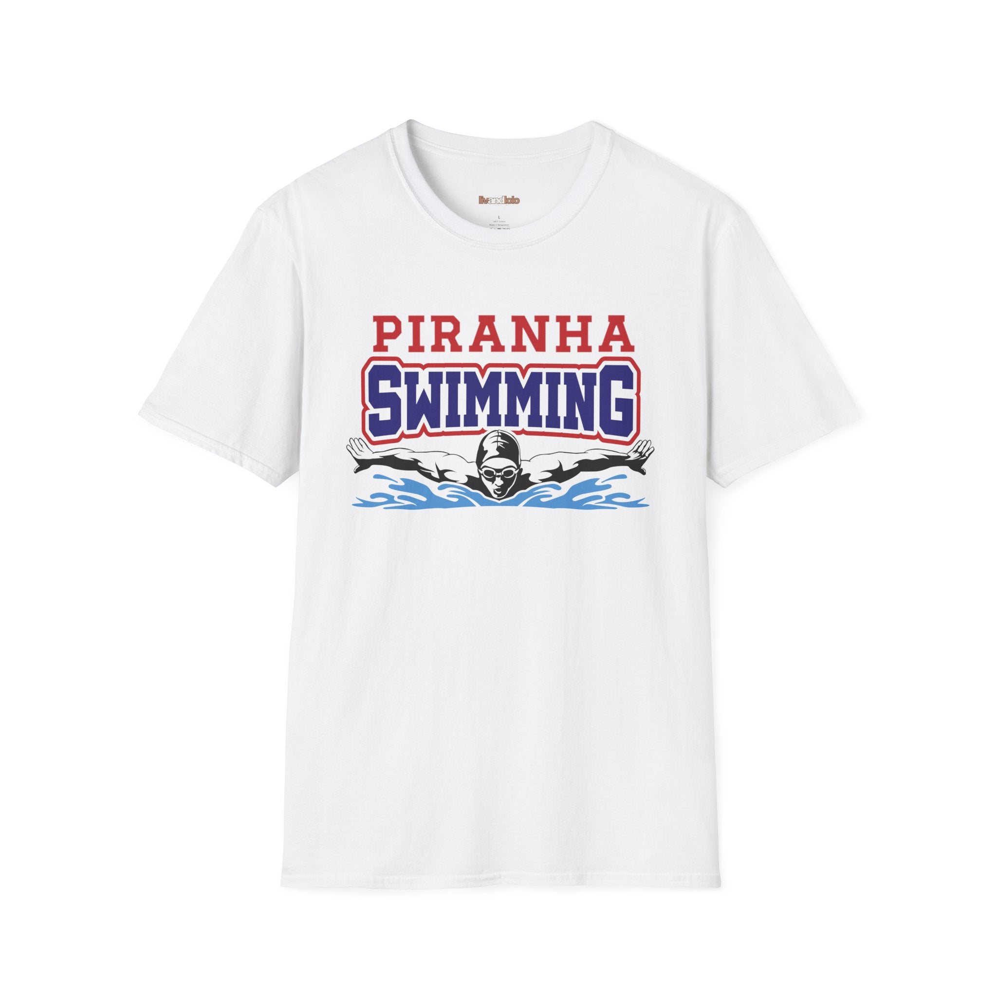 Adult Piranha Swimming T-Shirt