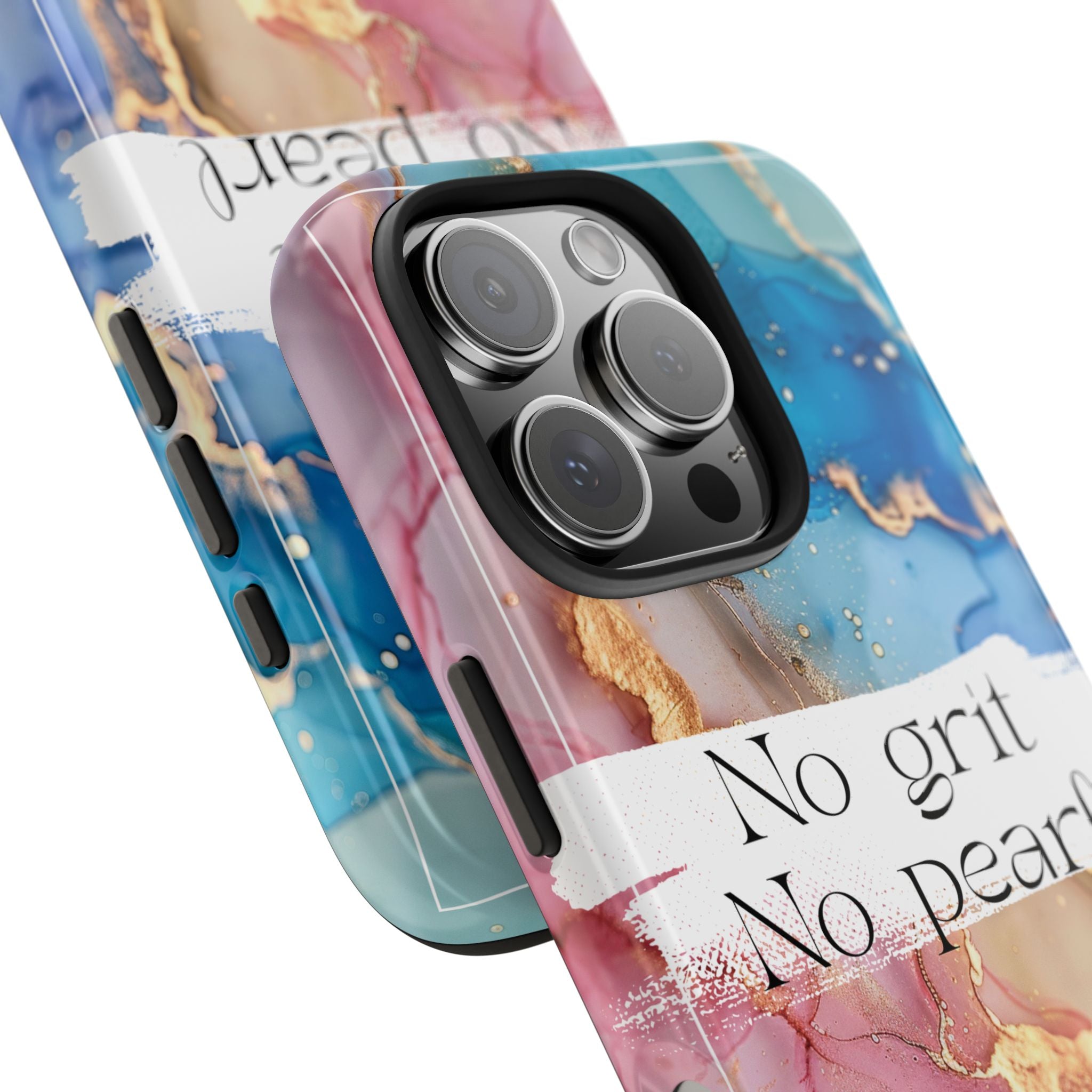 iPhone or Samsung Magnetic Case, "No Grit No Pearl"