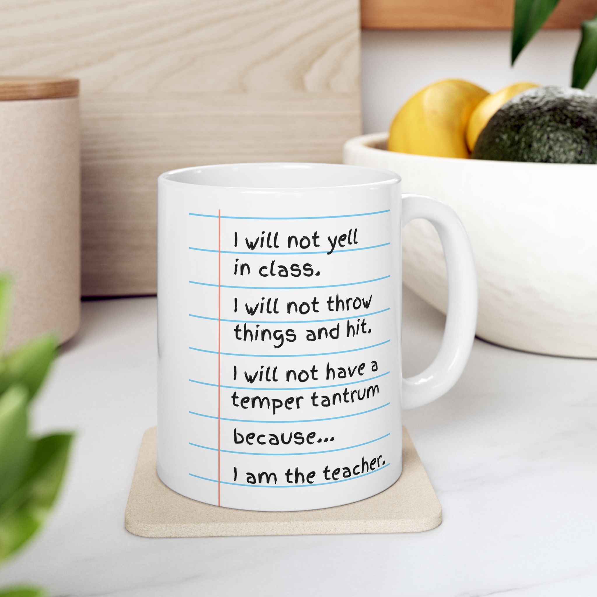 Teacher Appreciation Ceramic Mug, Gifts for Educators