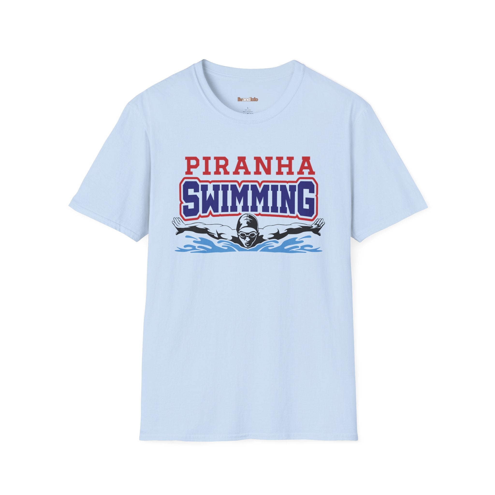 Adult Piranha Swimming T-Shirt
