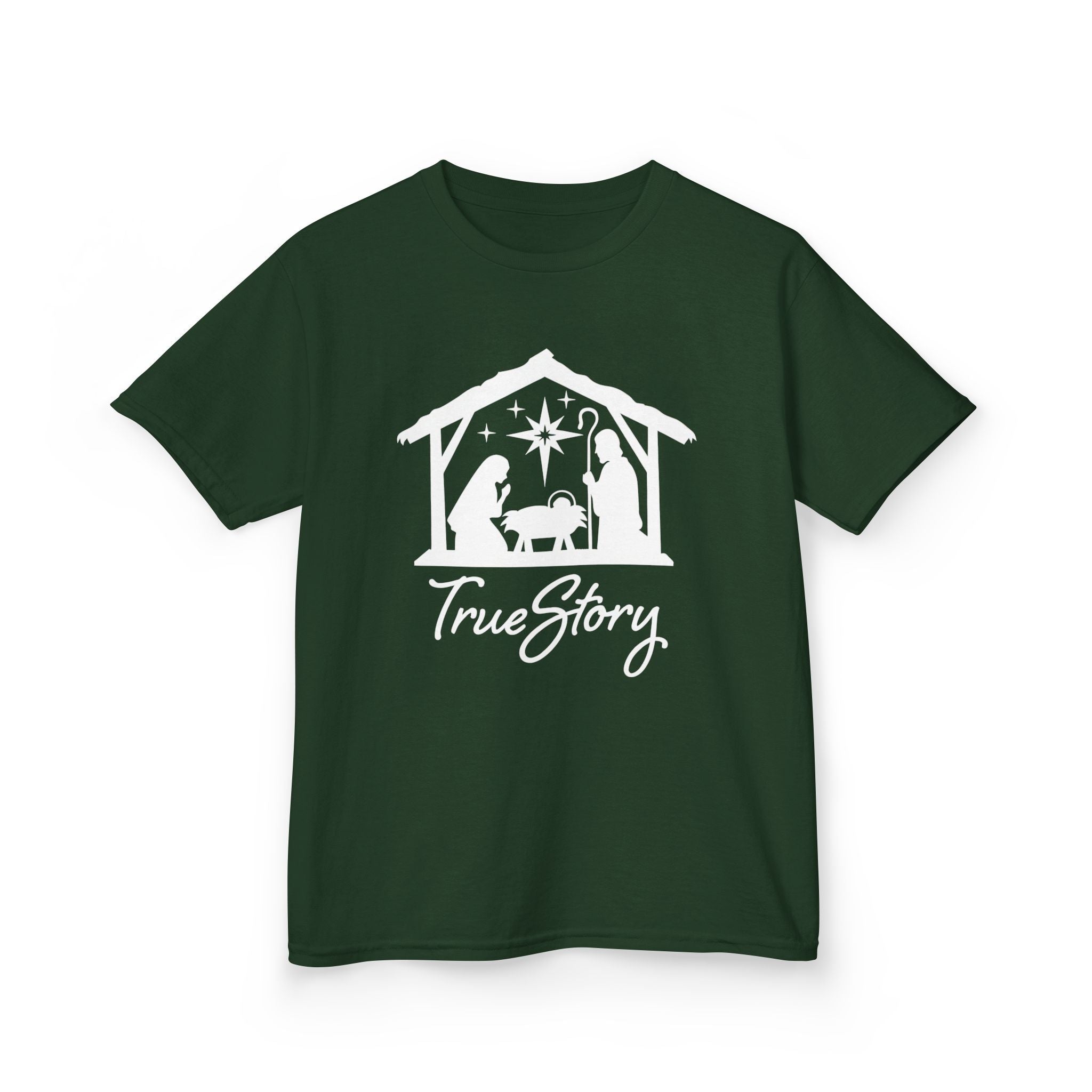 Kids Tee — 'True Story' Nativity Scene Christmas Shirt