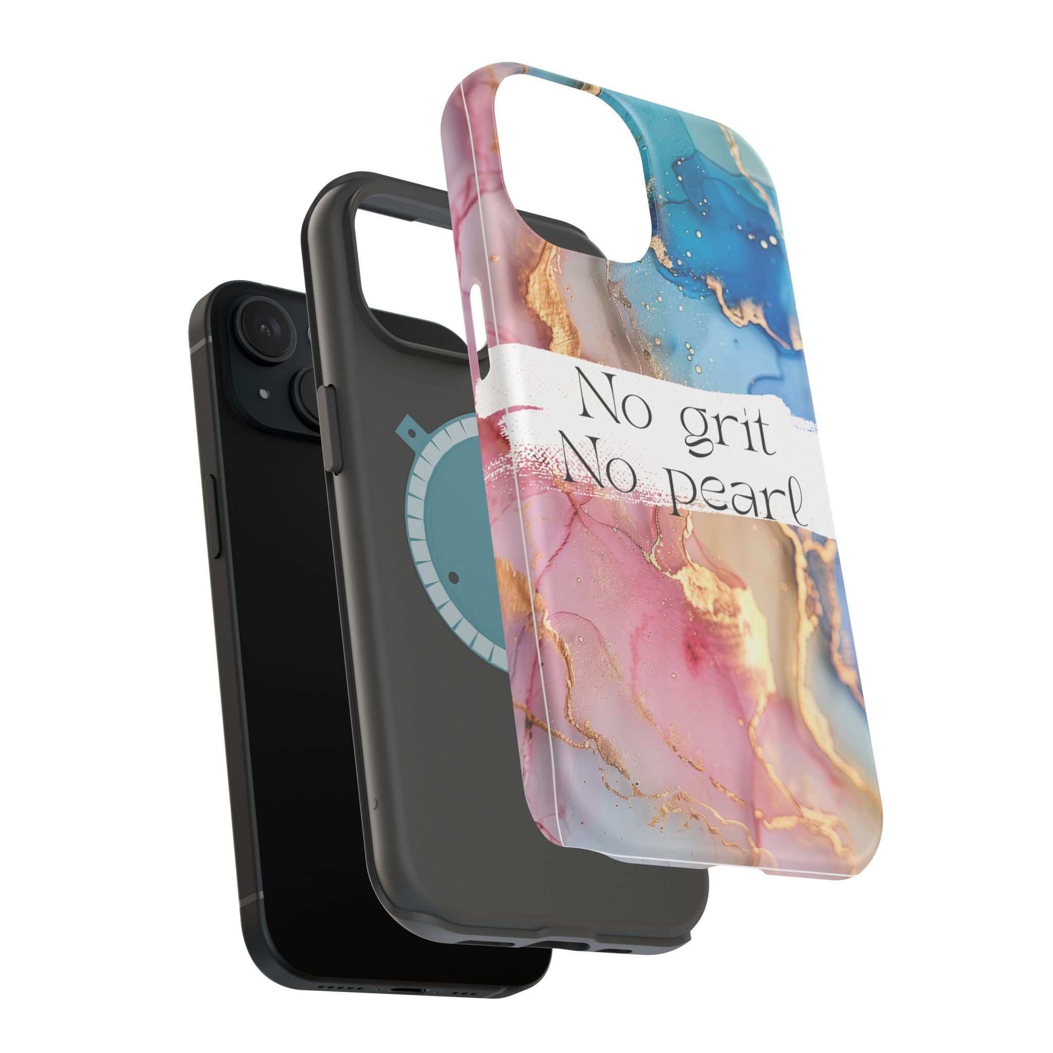 iPhone Magnetic Case, "No Grit No Pearl"