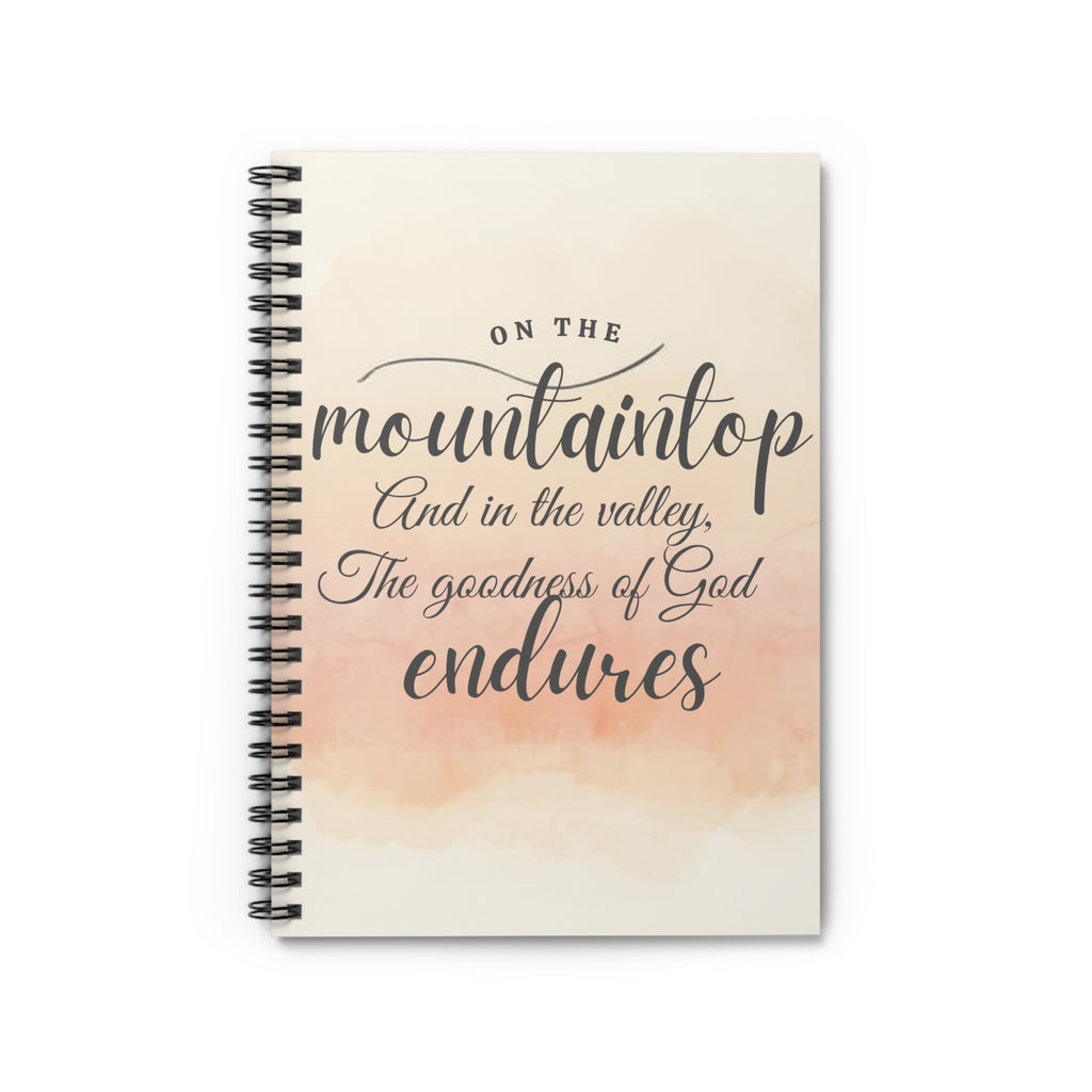 Spiral Bound Journal — The goodness of God endures
