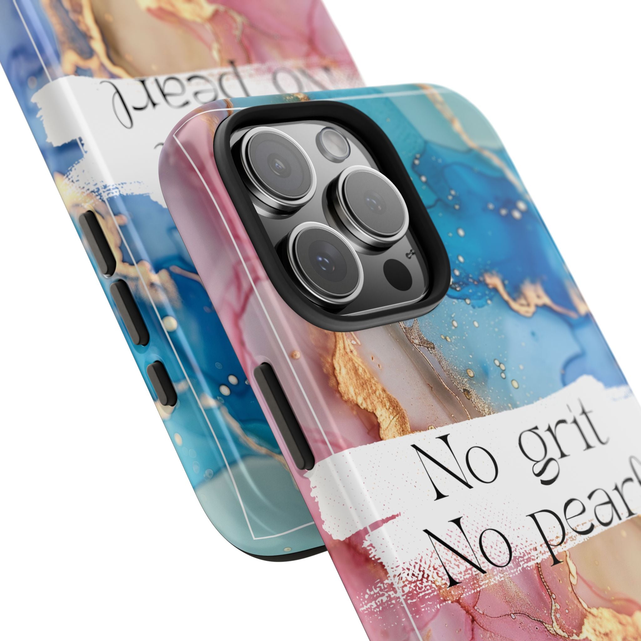 iPhone or Samsung Magnetic Case, "No Grit No Pearl"