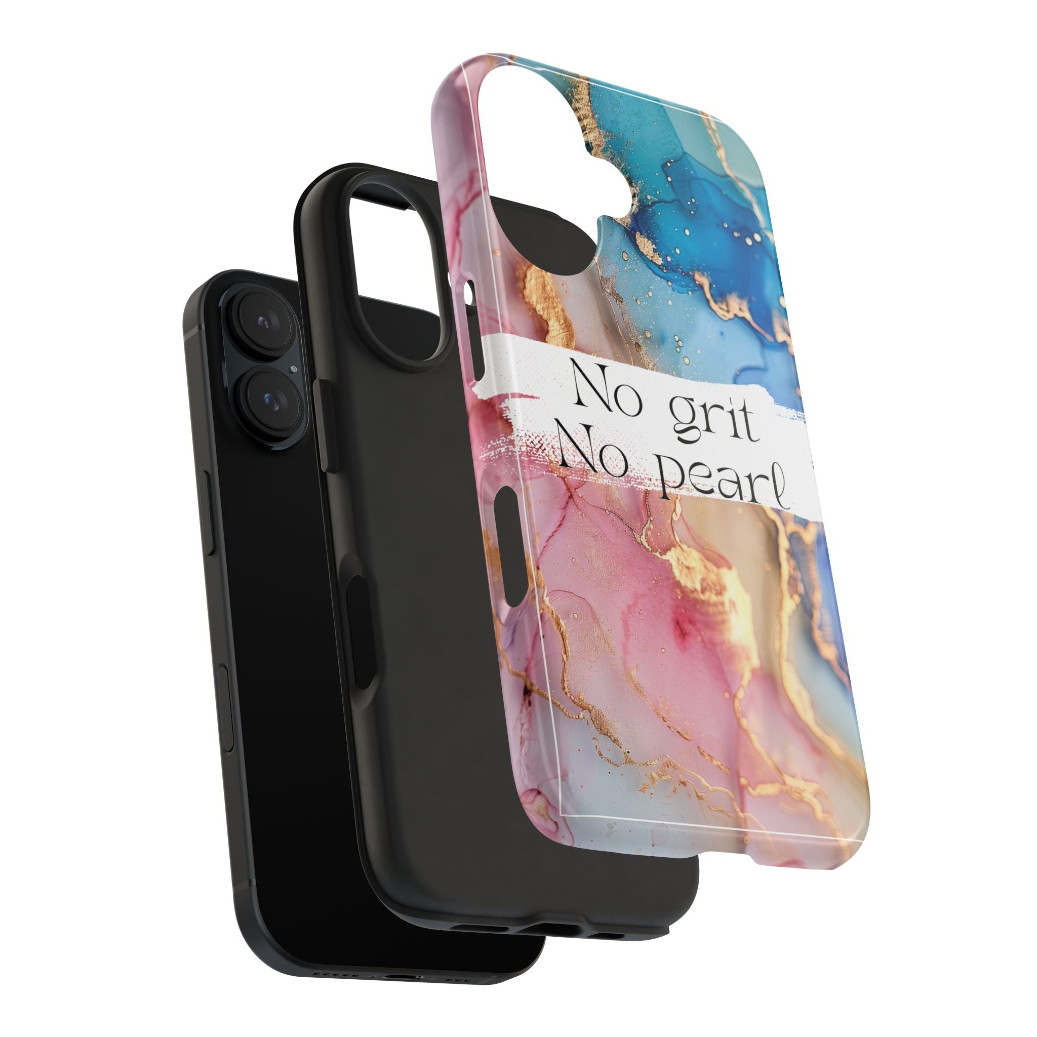 iPhone or Samsung Magnetic Case, "No Grit No Pearl"