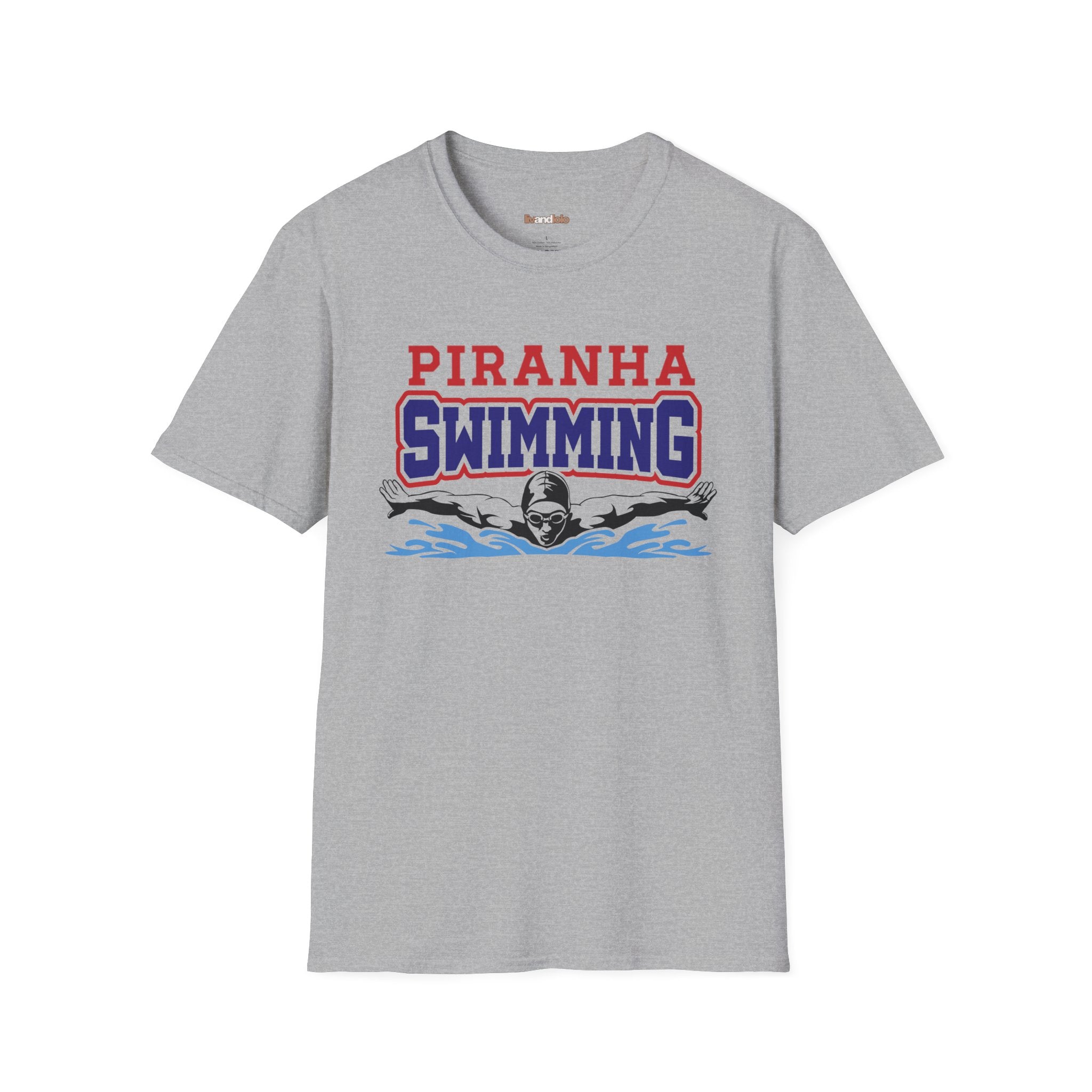 Adult Piranha Swimming T-Shirt