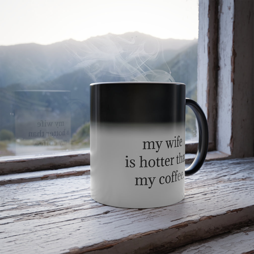 Color-Changing Coffee Mug — Novelty 11oz Heat Reveal