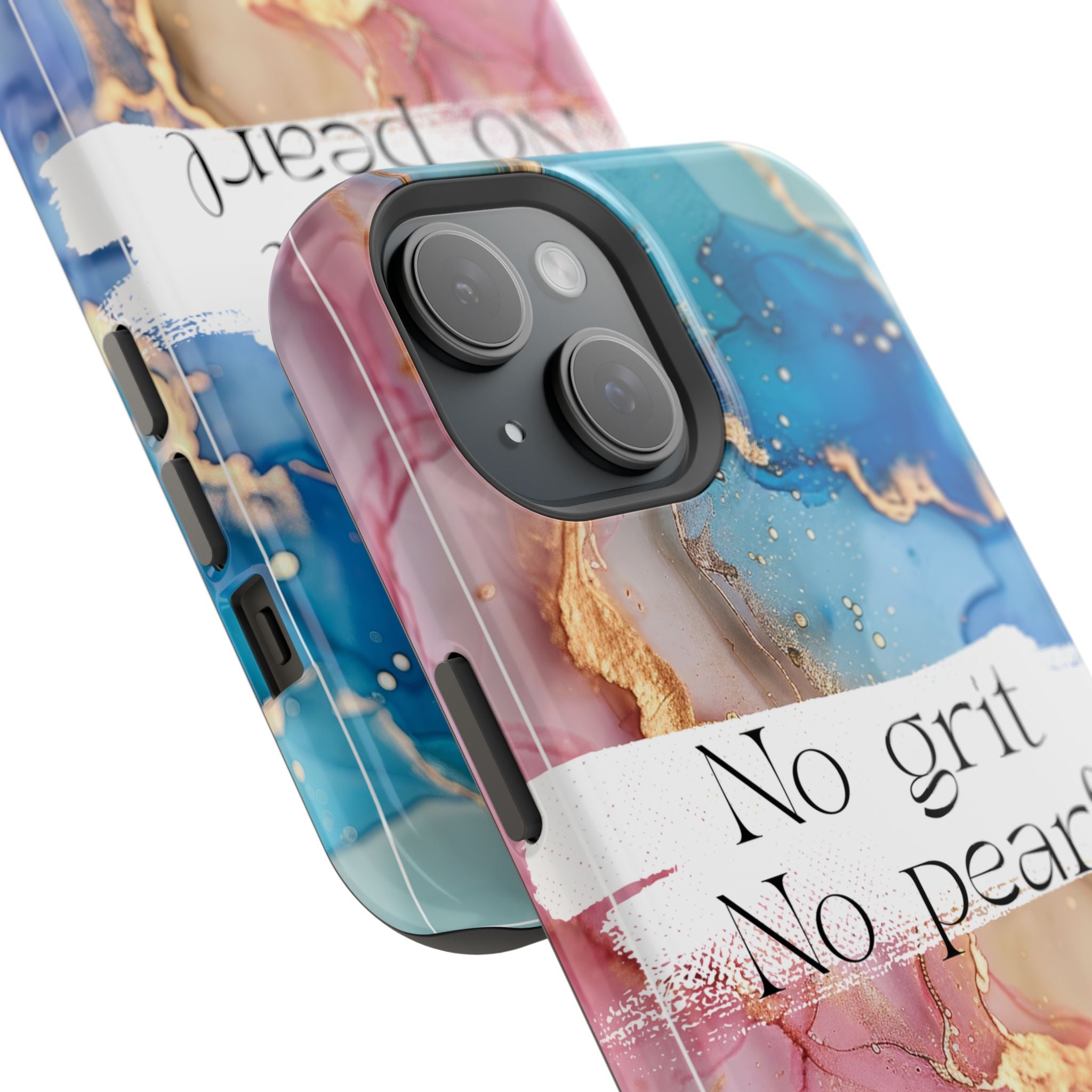 iPhone Magnetic Case, "No Grit No Pearl"