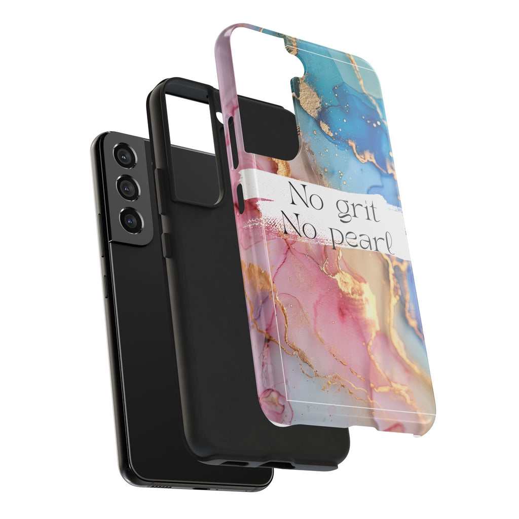 iPhone or Samsung Magnetic Case, "No Grit No Pearl"